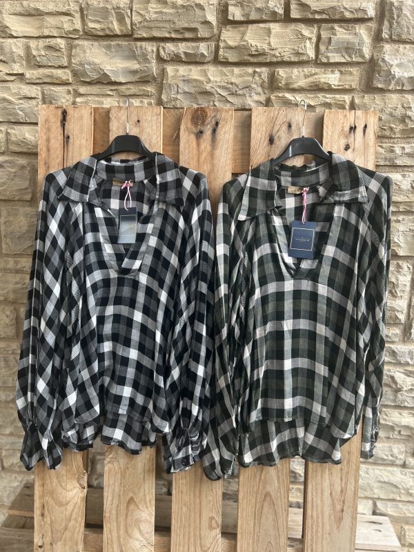 Blusa cuadros
